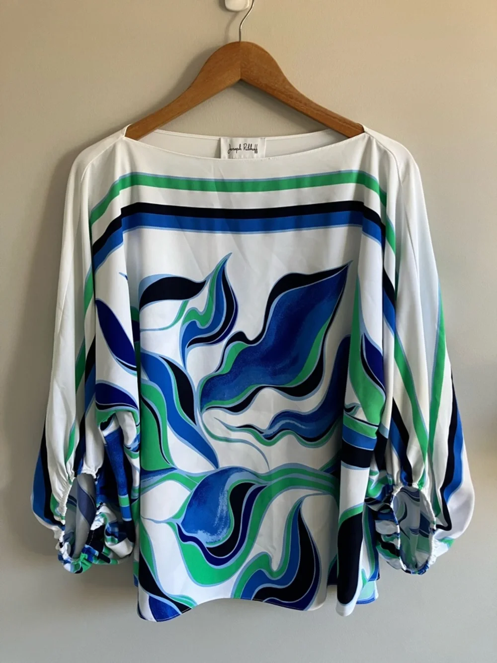 Joseph Ribkoff abstract print boxy blouse size 16 - Picture 3 of 8